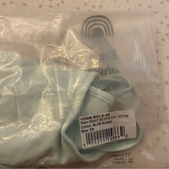 New! toast signature open side bottom blue glass nwt 28980 - Picture 3 of 6